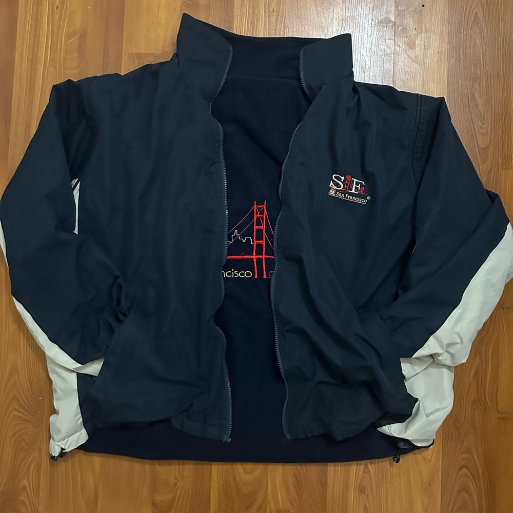 VINTAGE SAN FRANCISCO INSIDE/OUT JACKET/VEST